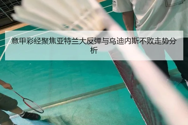 意甲彩经聚焦亚特兰大反弹与乌迪内斯不败走势分析 - ACMILANSPORTS